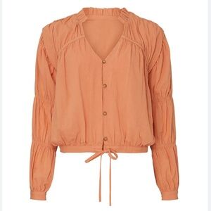 Love, Whit by Whitney Port Orange Blouse